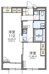 レオパレスおおどりの物件間取画像